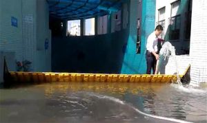 Effective Flood Protection Barrier with Detachable Stainless Steel Design