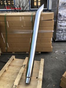 Truck Exhaust System 7" Reduced to 5" Chrome Truck Exhaust Stack Aussie Curved Pipes Truck Parts
