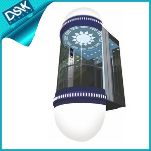 DSK Passenger Elevator Sightseeing Elevator With Good Elevator Decoration For Commercial Building