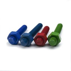Colored Carbon Steel B7 Thread Rods Stud Bolt Anchor Double End Stud Bolt Thread Bar Thread Rods