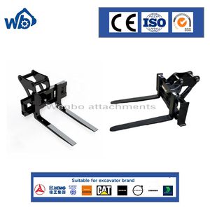 Excavator Forklift Attachment Pallet Lifting Forks for Construction Equipment