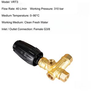 High Pressure Water Regulator Valve with Bypass Port G3/8