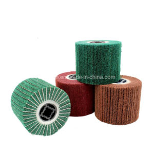 125*100*19 Non Woven Abrasive Wheel Grinding Wheel for Polishing Stainless Steel Wire Drawing