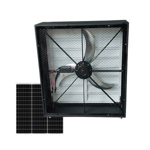 30'' Eco Green Axial Flow Fans Solar Powered 3 Blades Industrial Wall Extractor New Trend DC Exhaust Vent Heat Exchanger