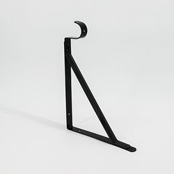 Wall Mount Closet Pole Shelf Support Bracket Hook Heavy Duty Closet Floating Brackets with Rod Holder