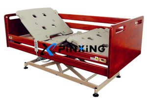 Extra Low Nuring Bed with Full Size Al-Alloy Safety Siderail