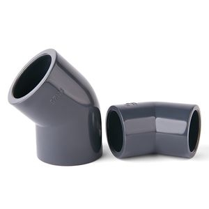 Metric UPVC 45 Degree Elbow Socket DIN Pn16 (DN15-DN400) Pipe Fitting