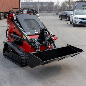 Small Skid Steer Loader Walk Behind Crawler Mini Skid Steer Loader