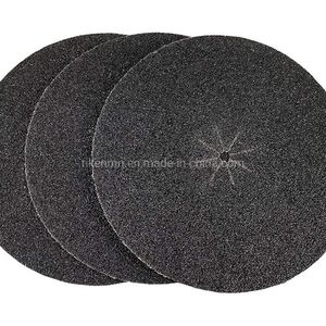 7'' Heavy Weight Silicon Carbide Paper Center Holes Abrasives Plain Backed Edger Sanding Discs Fiber Disc for Floor Sanders