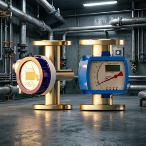 Industrial Metal Tube Rotameter Digital Flow Meter with LCD Indicator