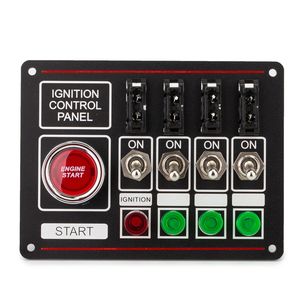 12V Ignition Switch Panel Toggle Switch Engine Start Button for Racing Car