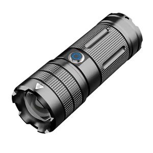 Aluminum Adjustable Telescopic Emergency High Lumen Type-C Rechargeable LED Torch Flashlight