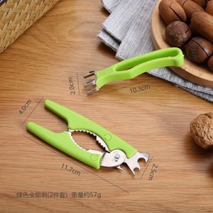 Nutcracker Quick Opener Stainless Steel Walnut Almond Sheller Clip Tools Wbb16433