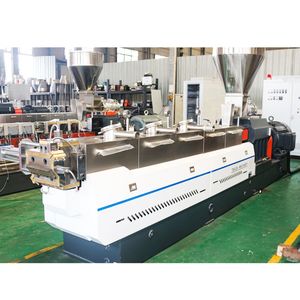 Pet PP PVC Parallel Double Screw Plastic Extrusion Machine Twin Screw Plastic Extruder