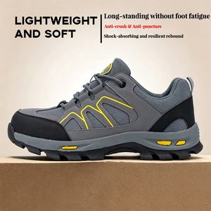 Summer Construction & Factory Work Breathable Mesh Safety Shoes