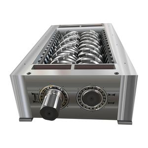 Automatic Double Shaft PP Plastic Shredder with Engine Gear Motor Bearing Cross Cut Design