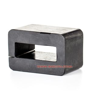 Molded Rubber Product Large Solid Shock Absorber Bumper Pads, Rectangular Rubber Bumper