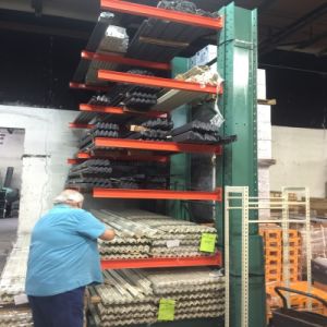 Industrial Steel Cantilever Shelves with Adjustable Heavy-Duty Warehouse Storage Solutions