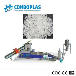 Water Ring Die Face Cutting Plastic PP Woven Bag Scraps Flakes Granules Pellets Recycling Extruder Making Machines