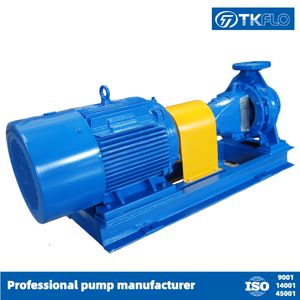 Vapor Corrosion Resisting Horizontal Single Stage End Suction Electric Centrifugal Water Pump