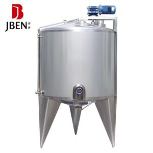 Stainless Steel Double Jacket Heating Cooling Mixing Tank for Food Processing Applications