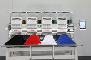 Industrial 4-Head Automatic Embroidery Machine Multi-Logo Bordadora Computerized Flat Embroidery New Bearing Motor Gear