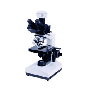 Laboratory Quadruple Digital Video Zoom Trinocular Microscope with 2'' Ltps Video Head