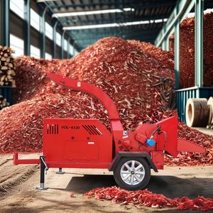 Vol-6130 Branch Crusher High Efficiency Diesel Mobile Self-Feeding Wood Chipper