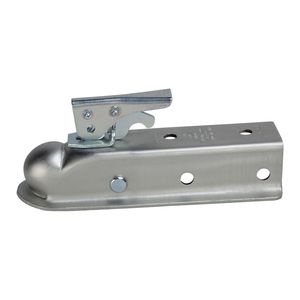 Zinc Coated Straight Tongue Trailer Coupler for 2inch Ball Hitch Towing