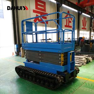 CE EU Standard Tracked Scissor Lift Self-Propelled Hydraulic Crawler Aerial Work Platform