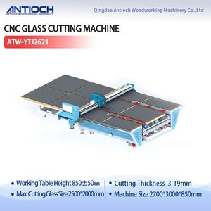 Automatic Integrated CNC Glass Cutting Machine Loading, Cutting and Breaking