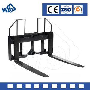 Skid Steer Pallet Fork Mini Skid Steer Attachments Mini Heavy Duty Pallet Forks Hydraulic Adjustable Tine Pallet Forks