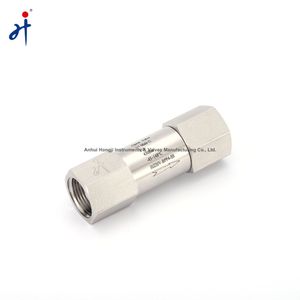 Stainless Steel Check Valve with Straight Thread, Opening Pressure 0.3 Psi