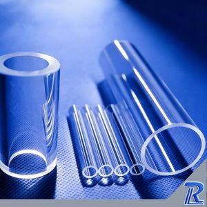 Custom Made High Purity Fused Quartz Glass Products Heat Resistant Transparent Polished Quartz Glass Tube