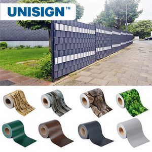 19cm*35m and 20 Clips Eco-Friendly PVC Reinforced Privacy Fence Strips for Single and Double Rod Mats