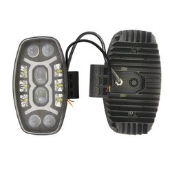 10inch 120W LED Truck Work Light Oval LED Headlight Sequential Dynamic Indicators Driving Lamp for Truck off-Road