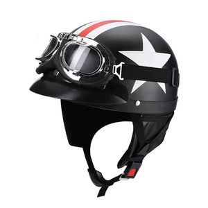 Motorcycle Helmet ABS Motorcycle Riding Helmet Half Helmet Lightweight Motorcycle Helmet