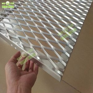 Decorative 150*52 Hole Light Weight Aluminum Flattened/ Standard Expanded Metal Sheet Fence