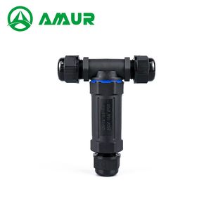 Amuroutdoor IP68 Delock Electronic Waterproof Pin Joint Wire Cable Connector