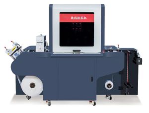 High Speed Digital Rotary Label Printing Slitting Machine Roll to Roll UV Digital Cmyk BOPP Pet PVC Film Label Printing Machine with Varnishing Stamping