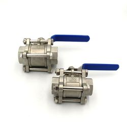 Stainless Steel 304 316 3PC Industrial Ball Valve for Sale