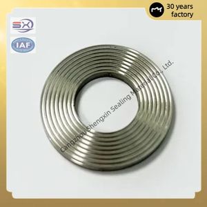 304 Stainless Steel Metal Toothed Gasket Tire Corrugated Gasket Round Wire Gasket