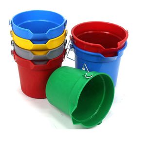 Heavy Duty Plastic Pail Cleaning Bucket Pail 10qt 14qt