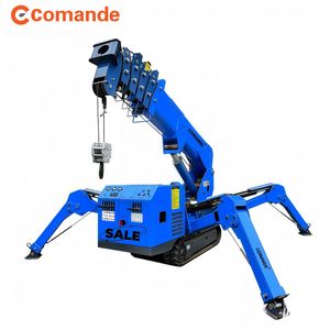 5 Ton Compact Spider Crawler Crane with Folding Boom for Urban Construction Projects