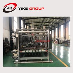 Automatic Flexo Printing Slotting Die Cutting Folding Gluing Strapping Inline Machine