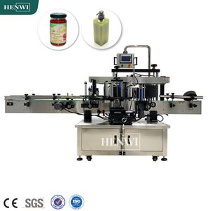 Flat Bottle Double Sides Labeling Machine for Various Flat Square Bottle Jar