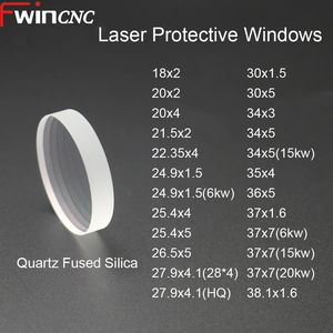 Fwincnc Fiber Laser Protective Windows Protective Windows Dia 18/20/27.9 for Raytools Bodor Wsx Laser Cutting Head and Welding Laser Lens