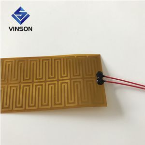 12V 24V 220V Electric Flexible Heating Polyimide Film Heater for Glass