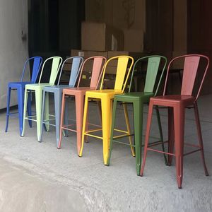 Wholesale Stackable Modern Design Metal Iron High Bar Chair for Banquet Event Dining and Weddingparty Furniture Restaurant