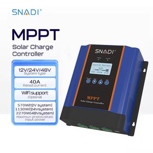 Snadi 40A 50A 60A 96V MPPT Solar Charger Controller for Solar Panels Systems